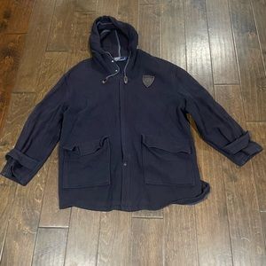 Vintage 90s Polo Ralph Lauren Wool Coat Triangular Tag  Size L